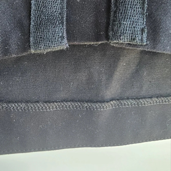 Oval Square Mini Cotton Hooks Hi Low Skirt Black size M - Picture 4 of 7